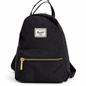Herschel Nova Mini Backpack 9L – Black with Gold Zipper